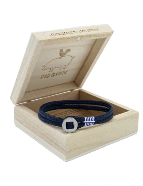 Bracelet Don Dino Navy/Silver - Pig & Hen
