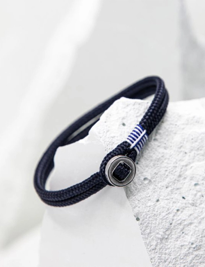 Bracelet Don Dino Navy/Silver - Pig & Hen