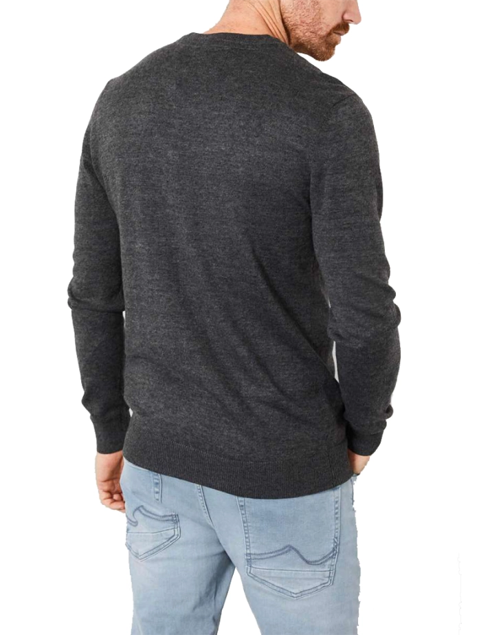 Pull homme à col V Black - Pétrol Industrie