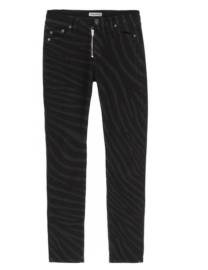 Pantalon Skinny Zip Zébré - Please