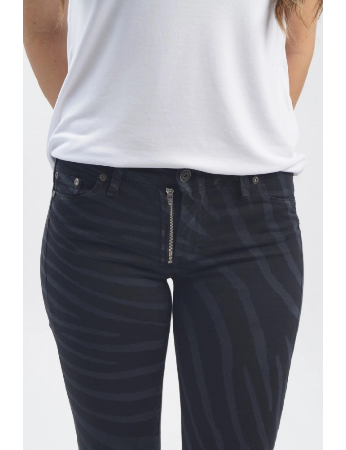 Pantalon Skinny Zip Zébré - Please