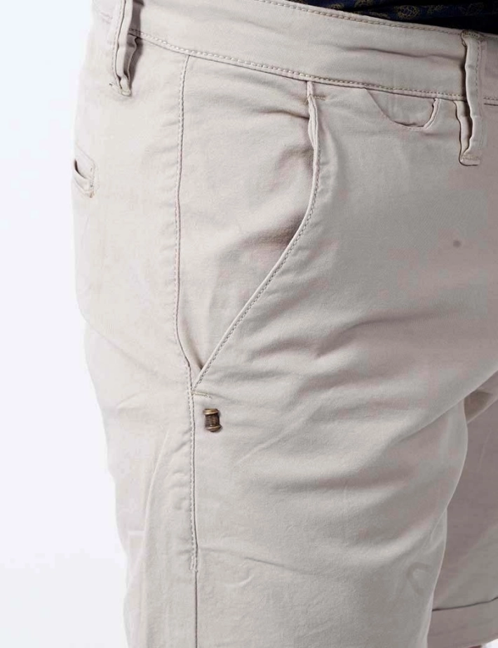 Short Chino Stretch Beige - Recycled Art World
