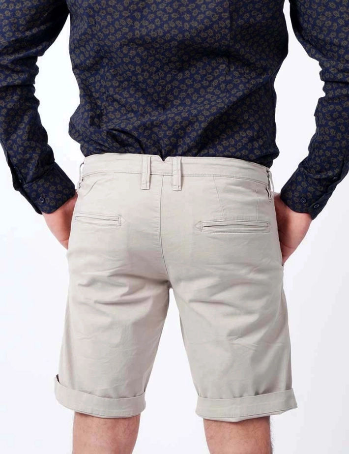 Short Chino Stretch Beige - Recycled Art World
