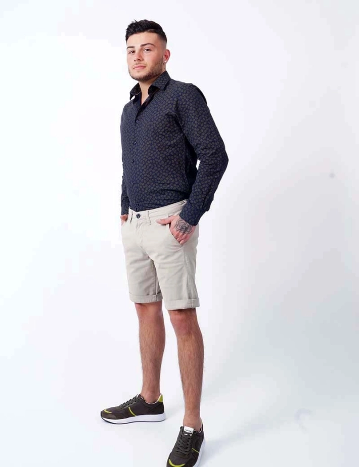 Short Chino Stretch Beige - Recycled Art World