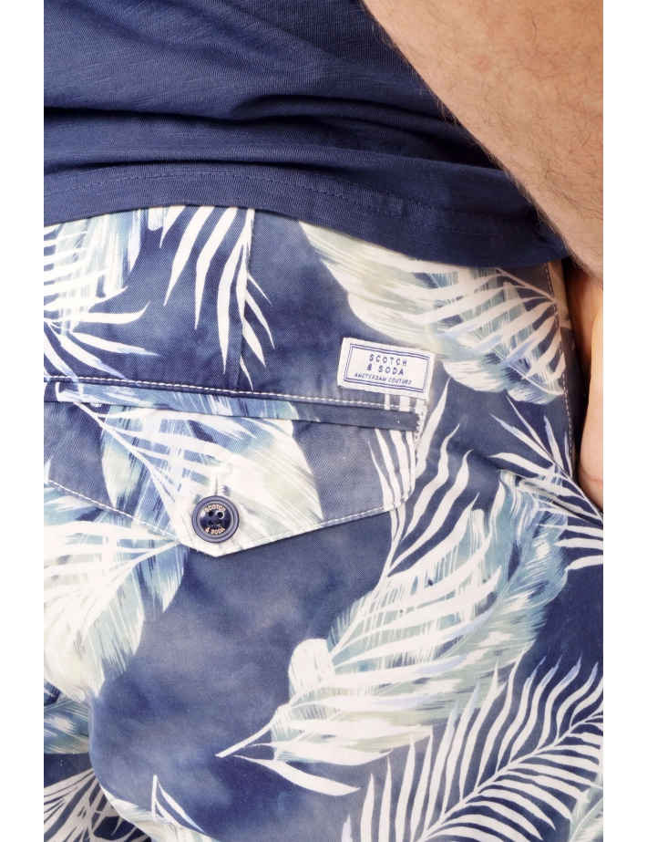 Scotch&Soda - Bermuda Imprimé Feuillage pour Homme