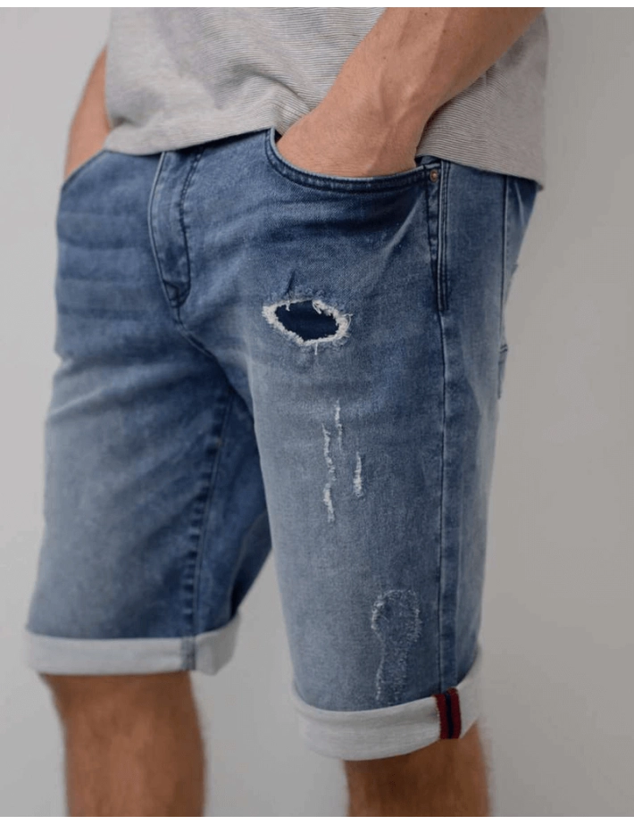 Petrol - Short Ripped Jogg Jean Destroy