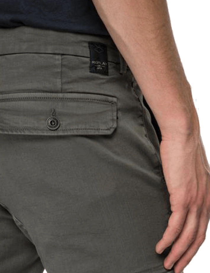 Replay - Pantalon Homme Jaan Vert Militaire 030