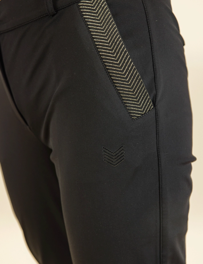 HBT - Basics Essentiels | Christina Uni Pantalon Femme Noir/Mordoré