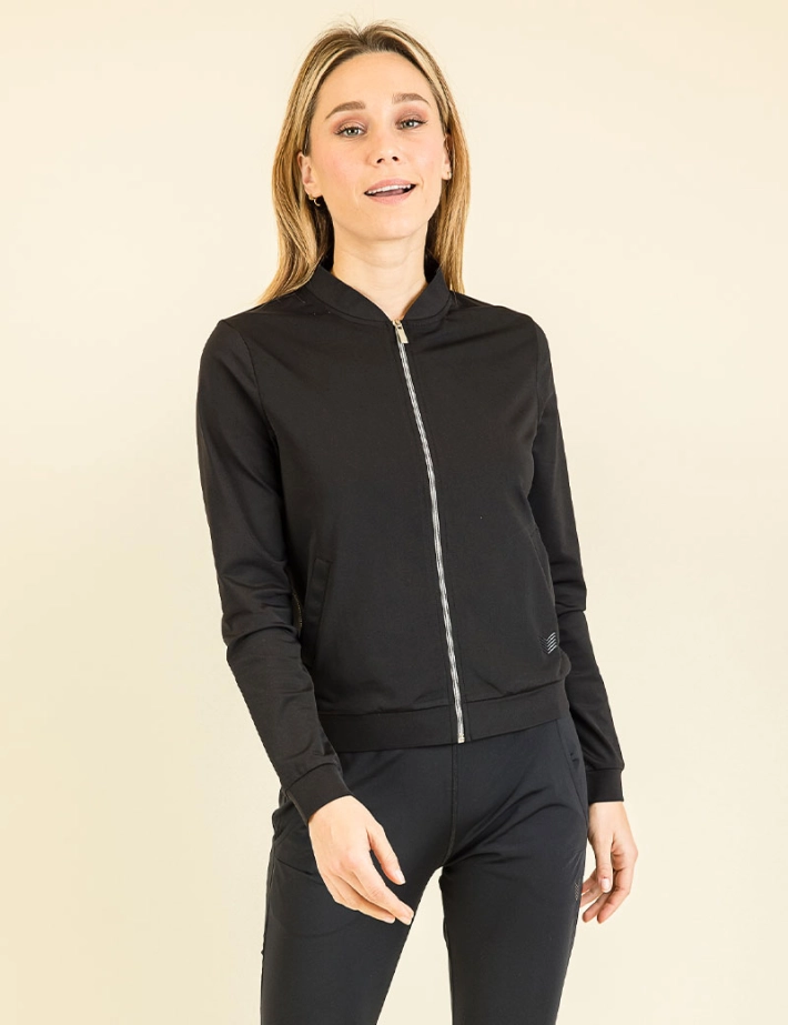 HBT - Basics Essentiels | Kimy Blouson Uni Blouson Femme Noir/Noir