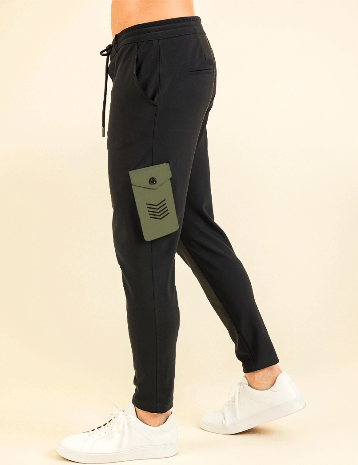 HBT - ARMY | CHRIS CARGO Pantalon Homme Noir