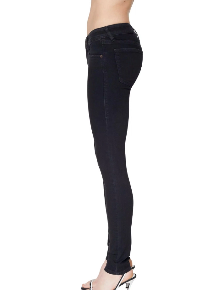 Diesel - Jean super skinny noir Femme Slandy Low Z69VW