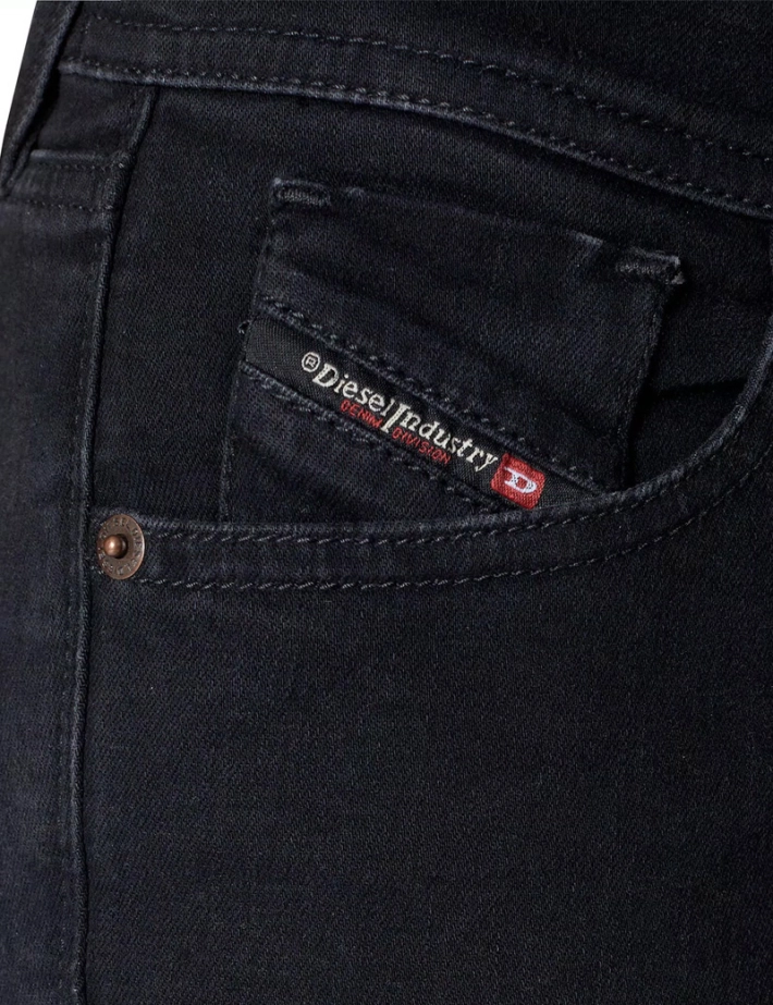 Diesel - Jean super skinny noir Femme Slandy Low Z69VW