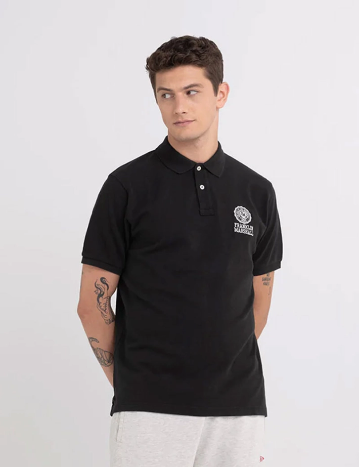 Franklin & Marshall - Polo Homme Manches Courtes Noir