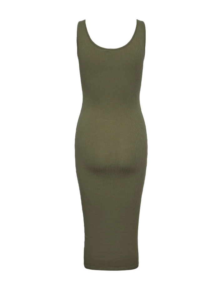 Pieces - Robe Longue Kitte Kaki