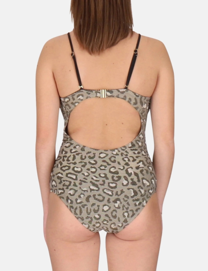 Les Tropéziennes - Banaba Maillot de Bain Une Pièce Léopard