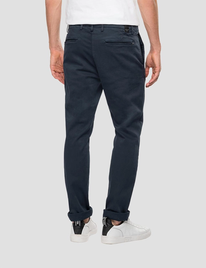 Replay - Chino Homme Regular Benni Bleu Marine