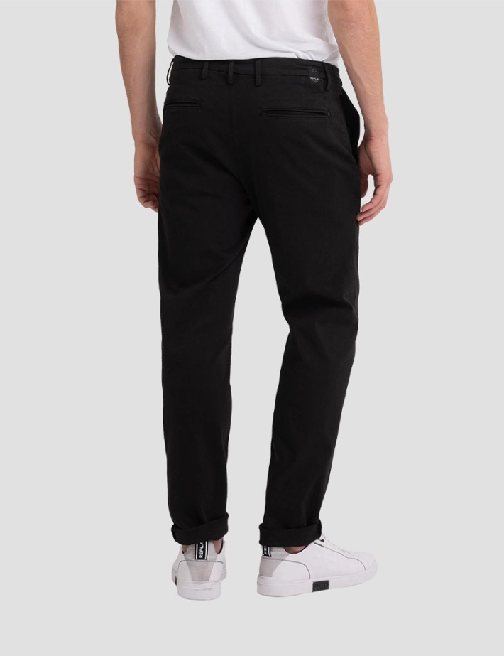 Replay - Chino Homme Regular Benni Noir