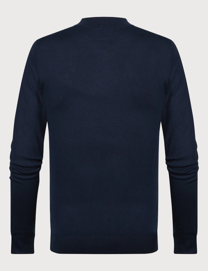 Petrol - Tricot Homme Col Cheminé Basique Marine