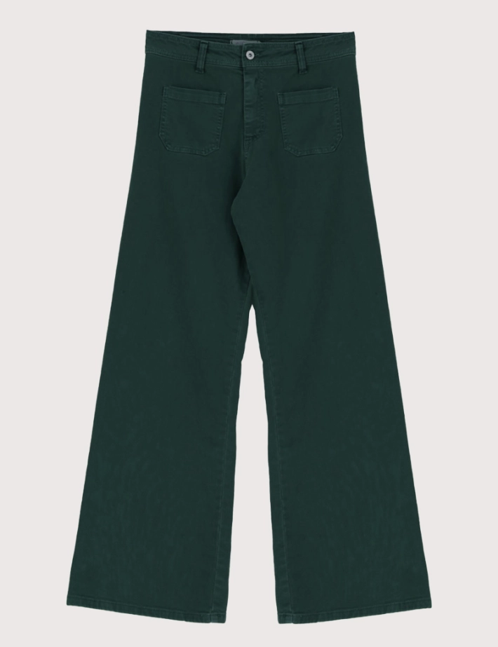 Please - Pantalon Large Vert