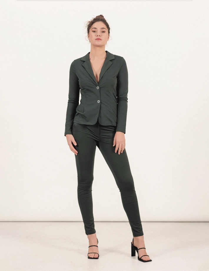 HBT - Basics Essentiels | Christina Pantalon Chino Kaki Anthracite