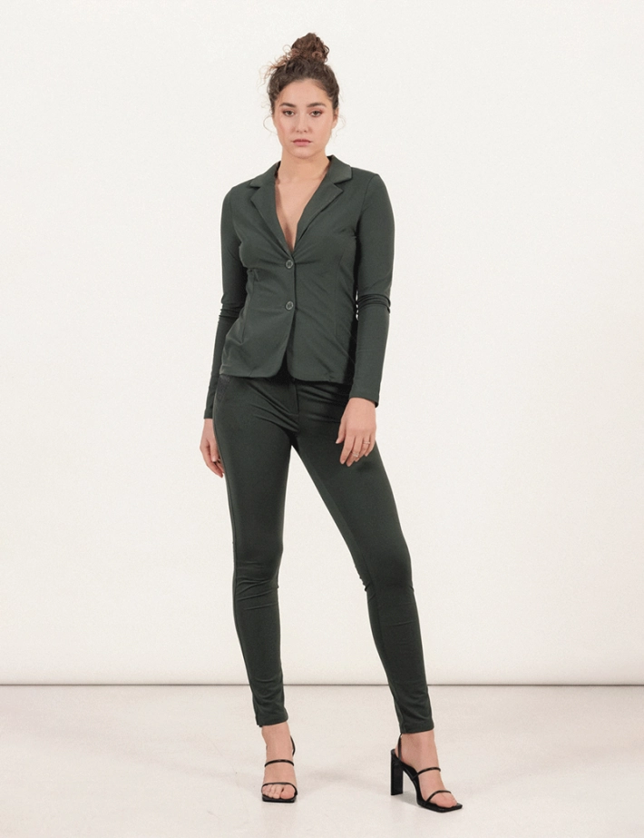 HBT - Basics Essentiels | Christina Pantalon Chino Kaki Anthracite