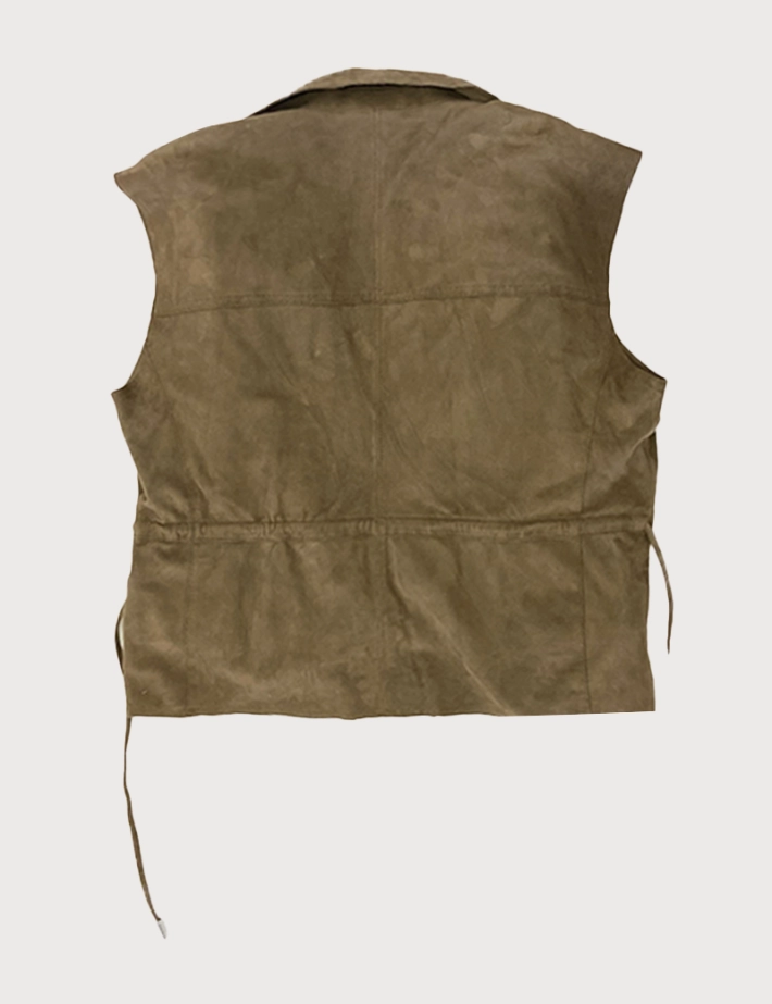 Oakwood - Gilet Femme Bibi Suède Marron Clair