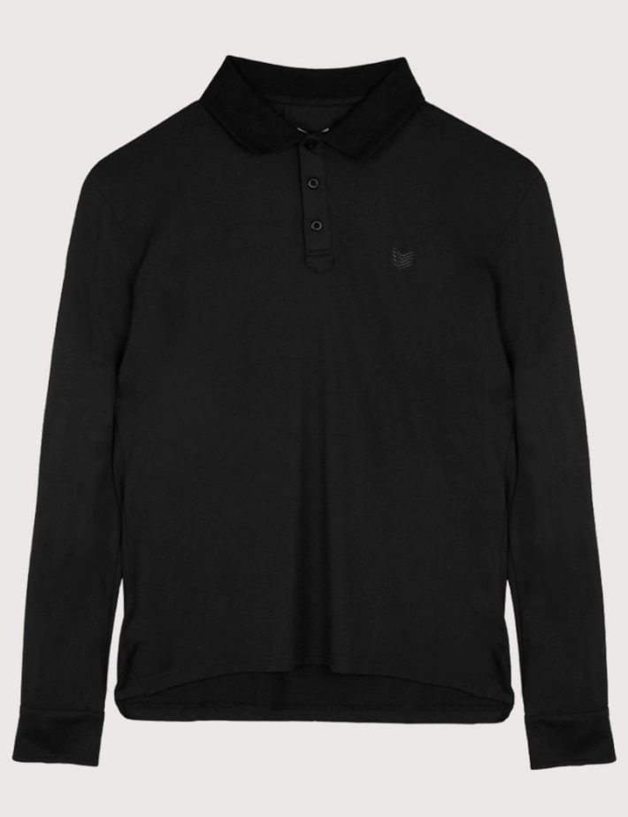 HBT BASICS | ROCK ML Polo Piqué Noir