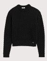 HBT Transversal | Eliott Pull Femme Col Rond Noir