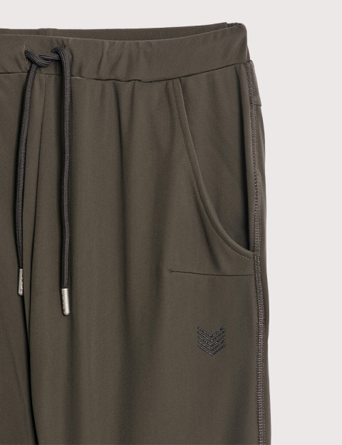 HBT Basics Essentiels | Cruz Pantalon Femme Carrot Kaki Anthracite - 2