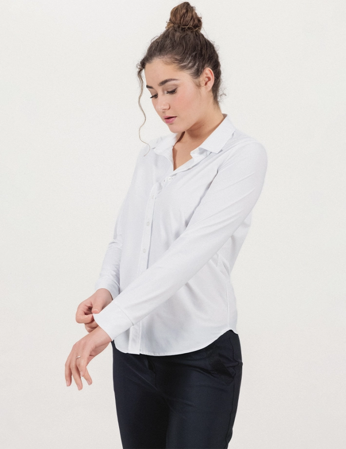 HBT Transversal | Lady Chemise Loose Blanche - 2