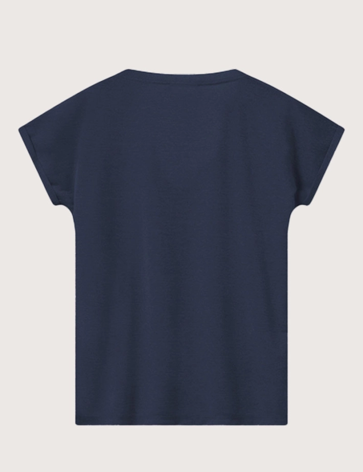 MOS MOSH Top Femme Col V Kilana Marine - 2