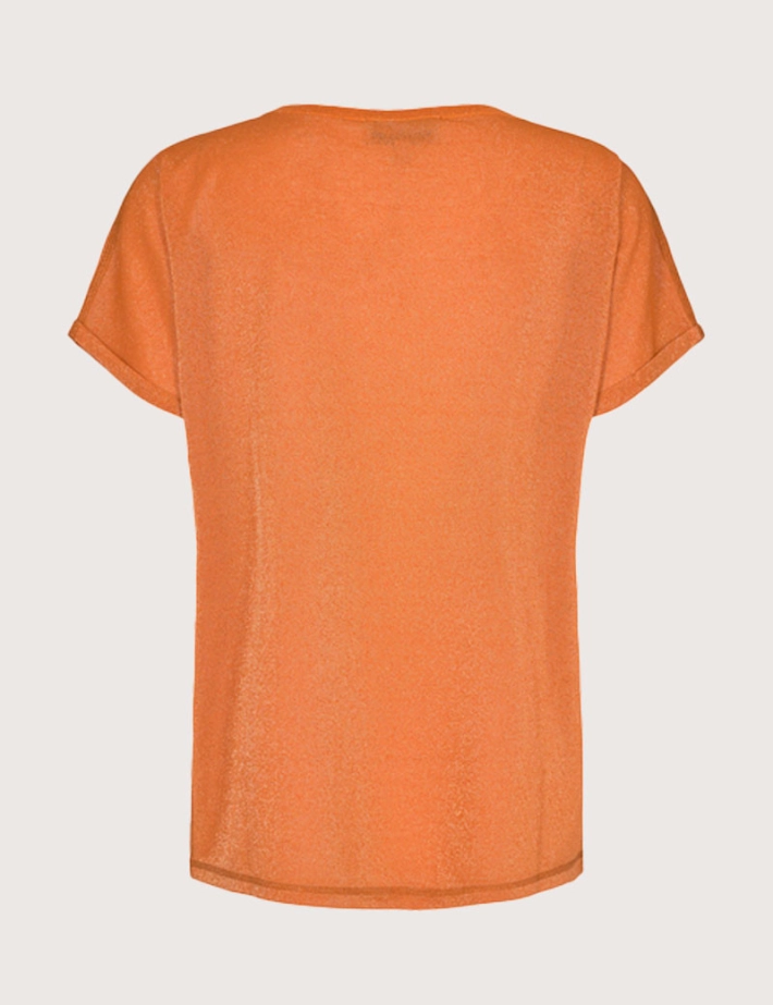 MOS MOSH Top Femme Kay Lurex Orange - 2