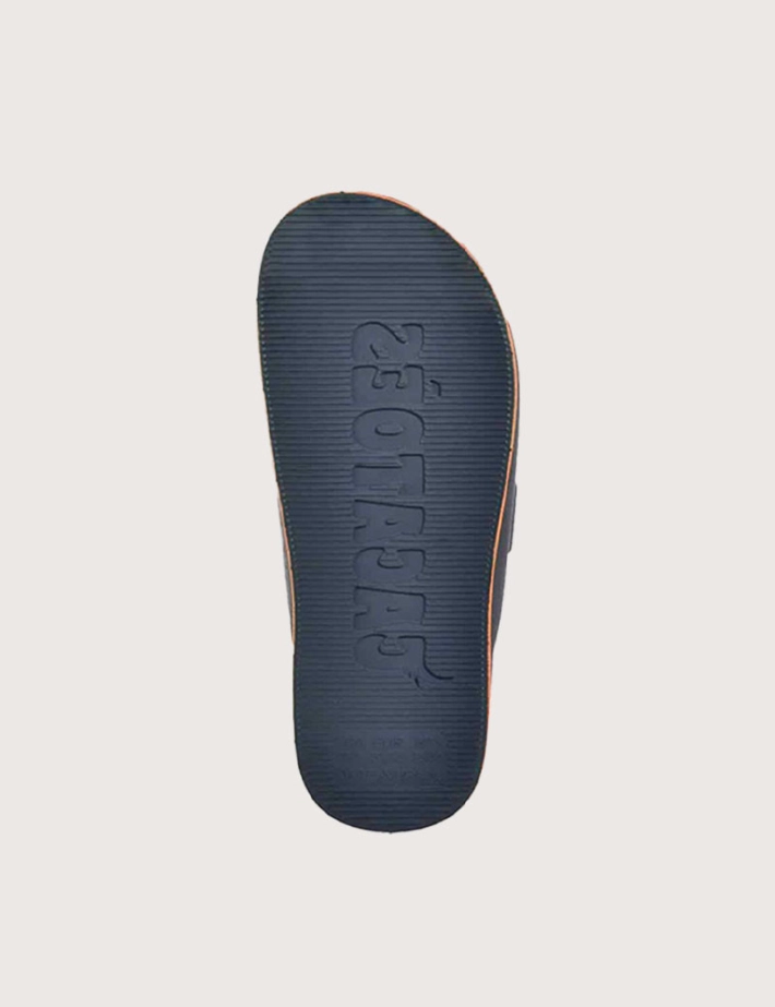 CACATOES Sandales Enfant Brasilia Noir Orange Fluo - 3