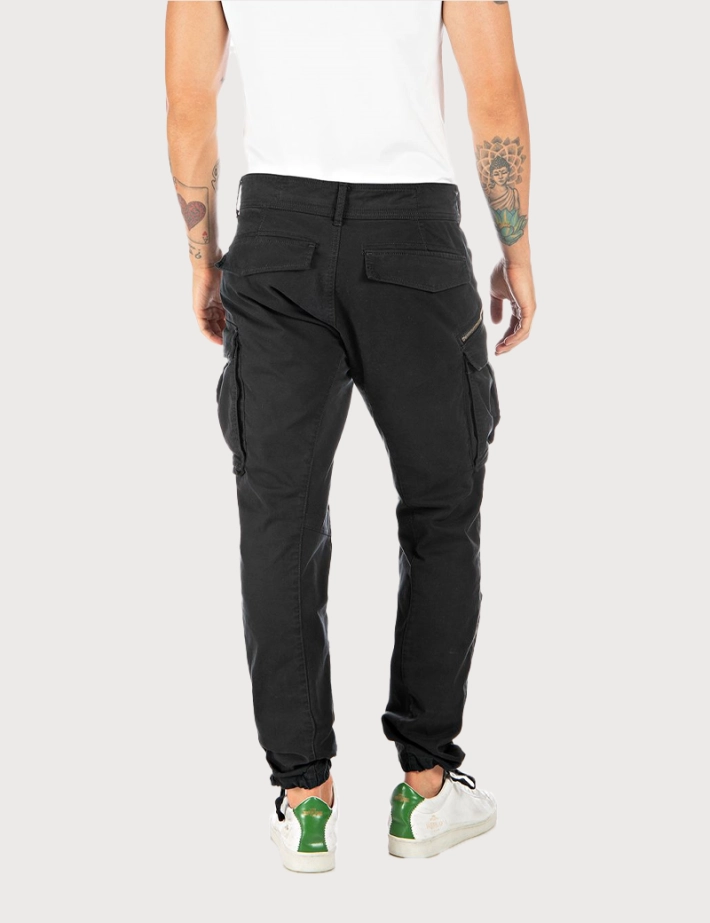 REPLAY Pantalon Cargo Joe Noir - 2