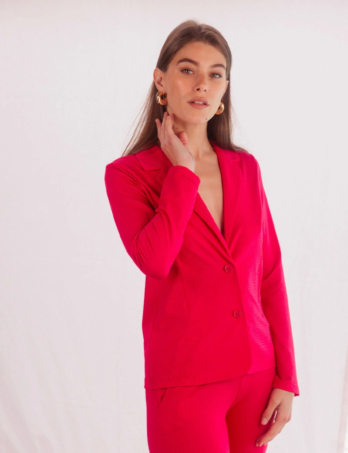 HBT Waffle  | SHIRLEY Veste Fushia - 2