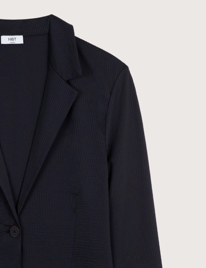 HBT Waffle  | SHIRLEY Veste Noire - 2