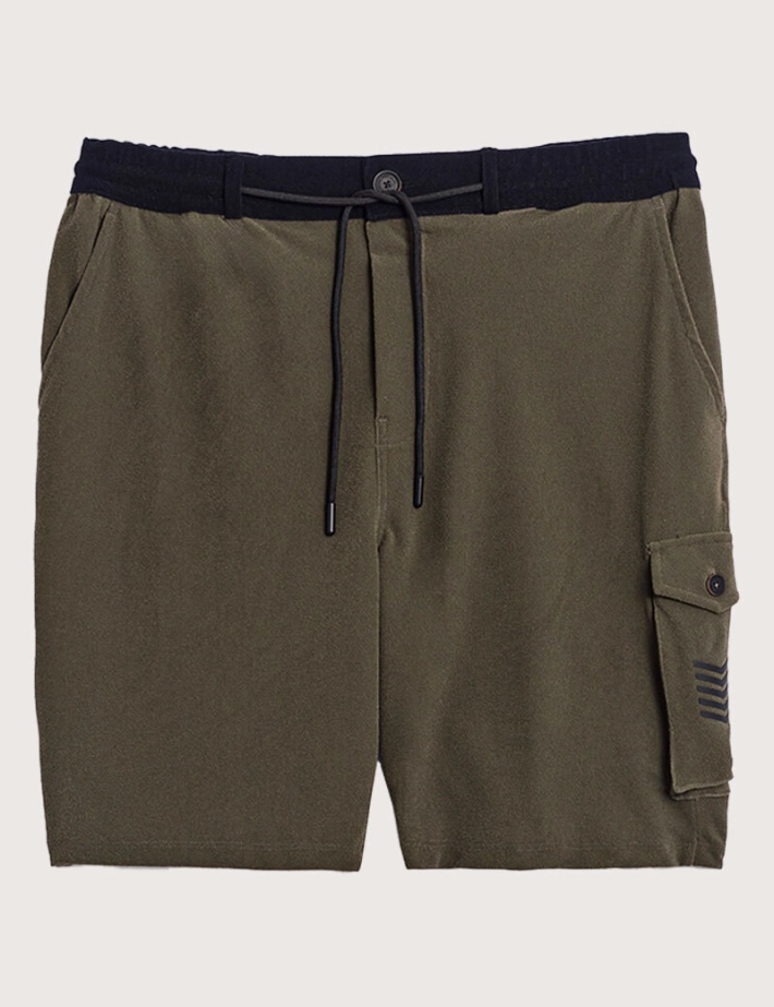 HBT VELVET | CHRIS CARGO SHORT Bermuda  Eponge Kaki - 3