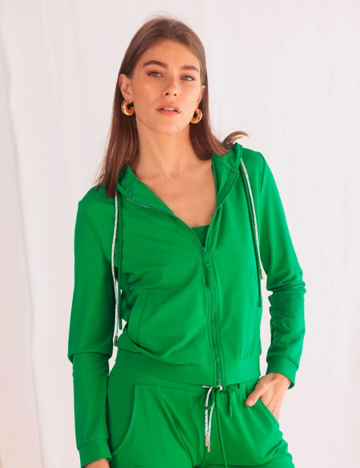 HBT Basics POP | KIMY HOOD Veste Verte - 3
