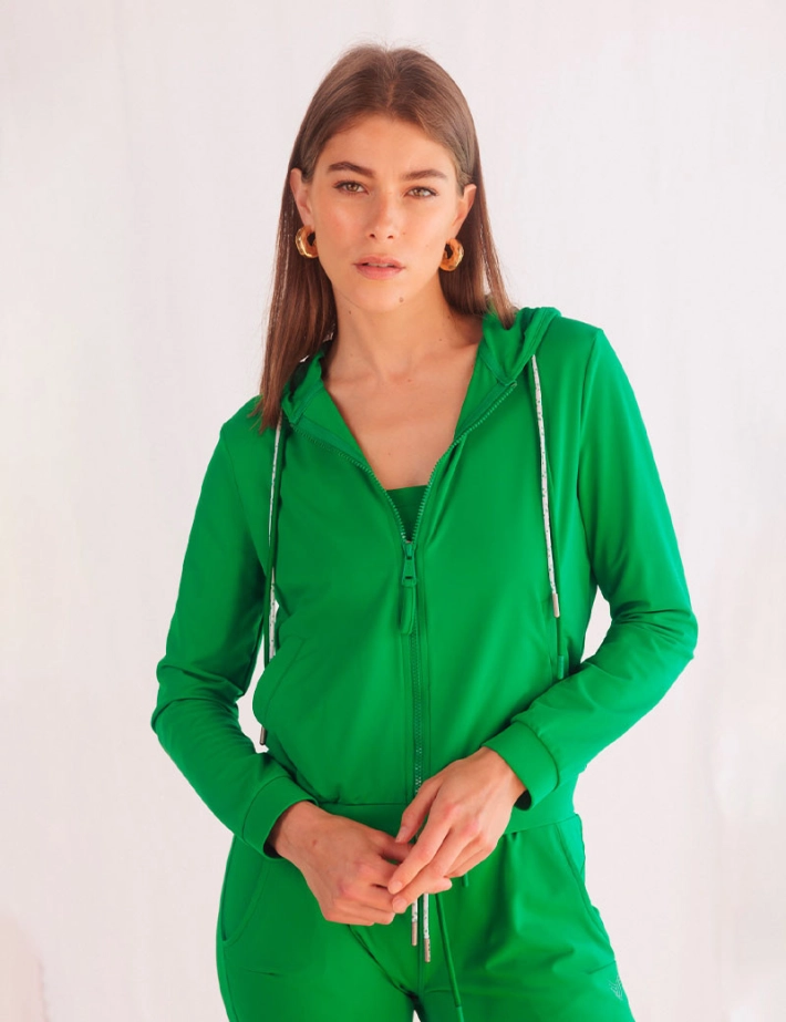 HBT Basics POP | KIMY HOOD Veste Verte - 2