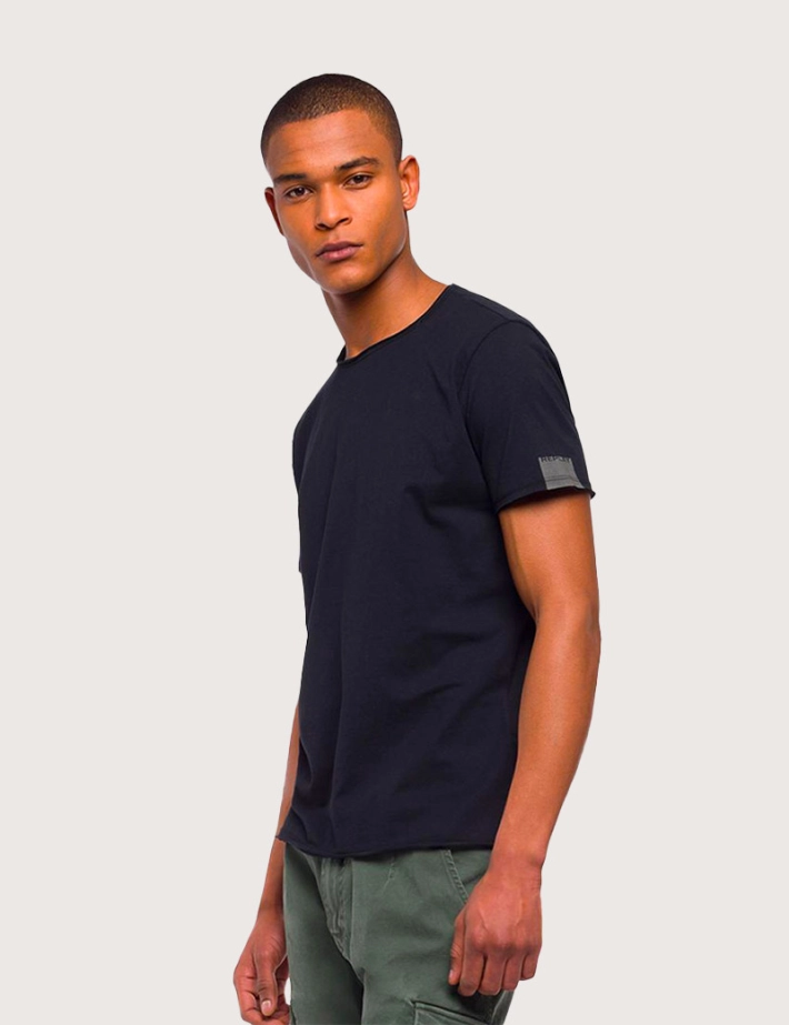 REPLAY T-Shirt en Coton Noir