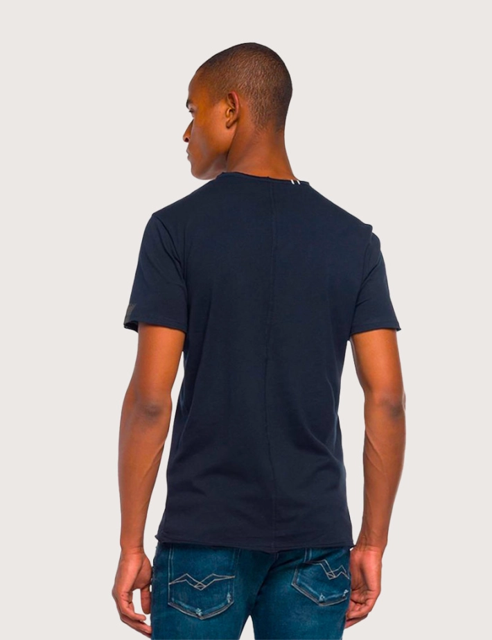 REPLAY T-Shirt en Coton Marine - 2