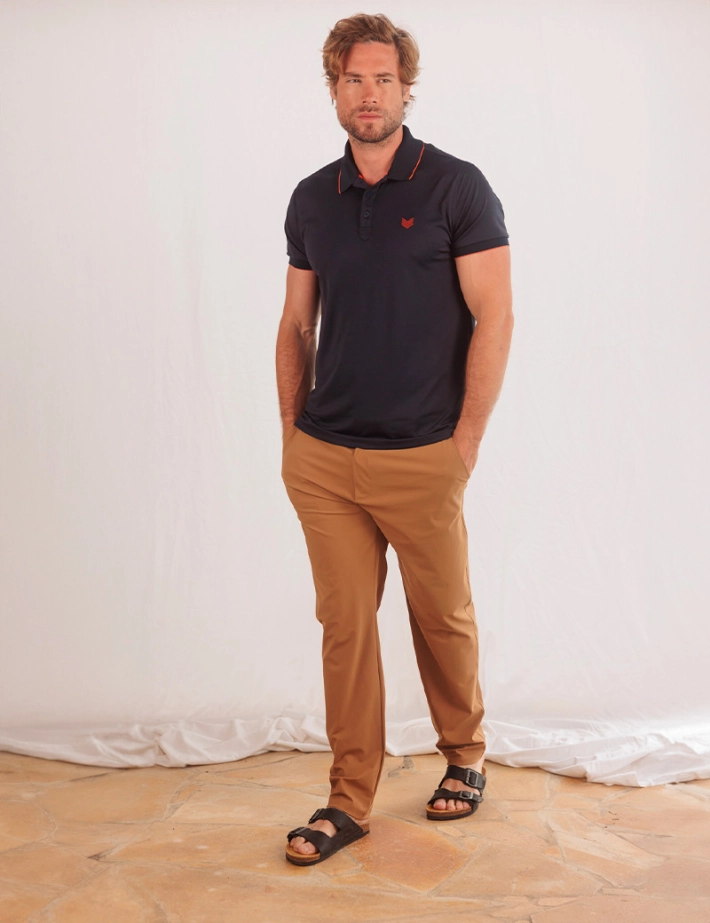 HBT HYPE | BEN Pantalon Straitgh Camel Homme