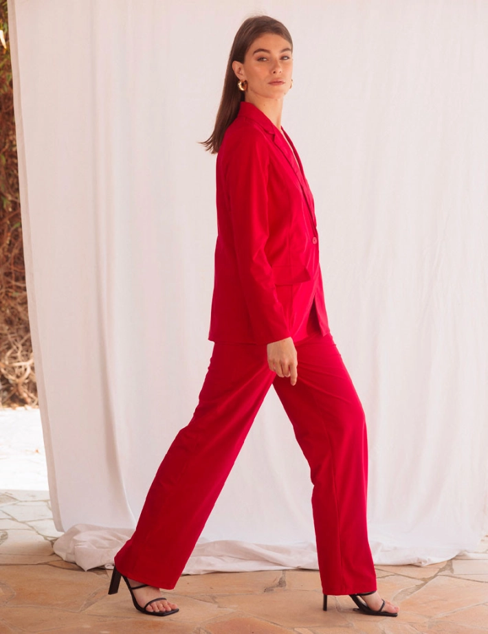 HBT Basics HYPE | JERRY Pantalon Rouge - 3