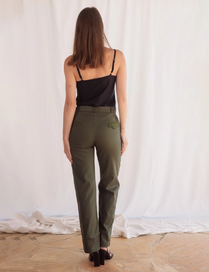 HBT Army HerringBoneTwill | BROOKLYN Pantalon Kaki - 3