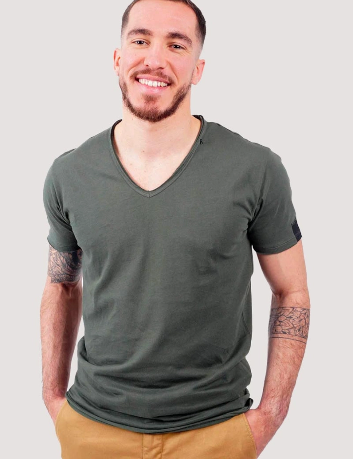 REPLAY T-Shirt H Regular Dark Military - 2