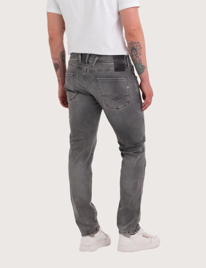 REPLAY Jean Homme Slim Anbass Gris Medium 07B - 3