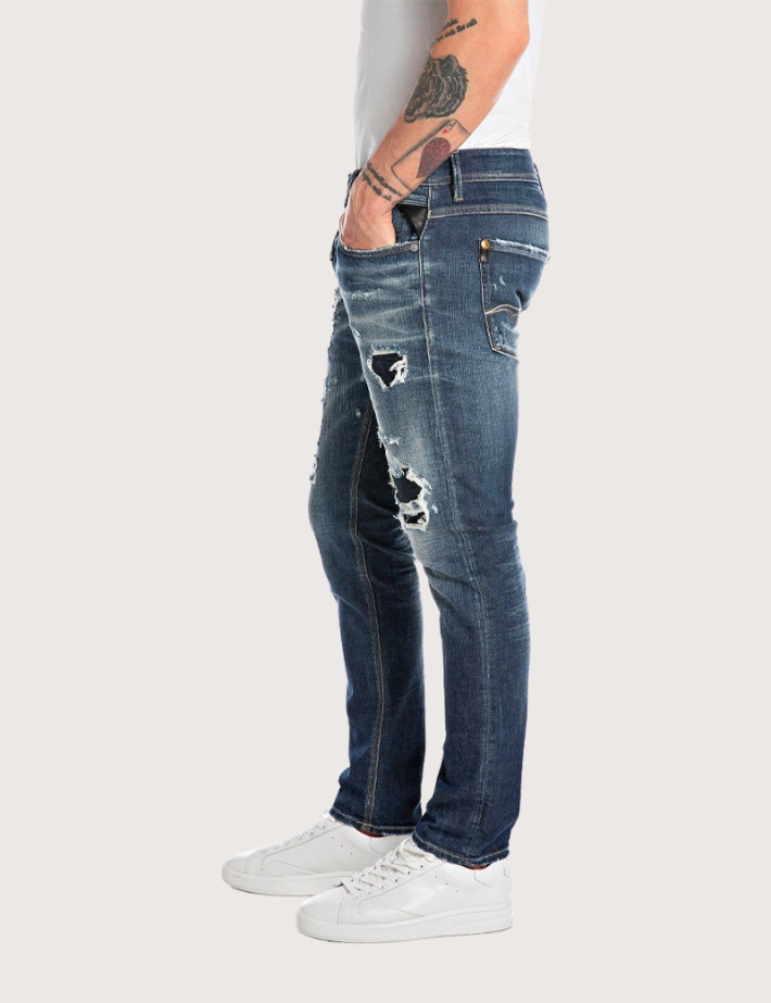 REPLAY Jean Homme Regular Slim Willbi Medium Bleu M30 - 2