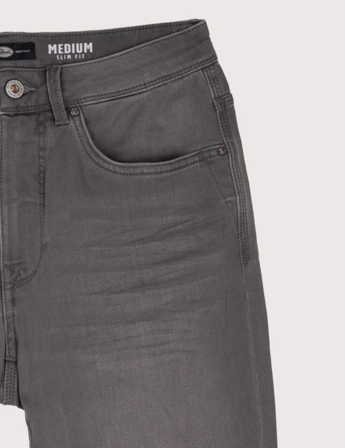 PETROL IND Short Homme Jogg Jean Gris - 2