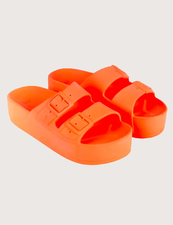 CACATOES Sandales Femme Caipirinha Orange Fluo - 3