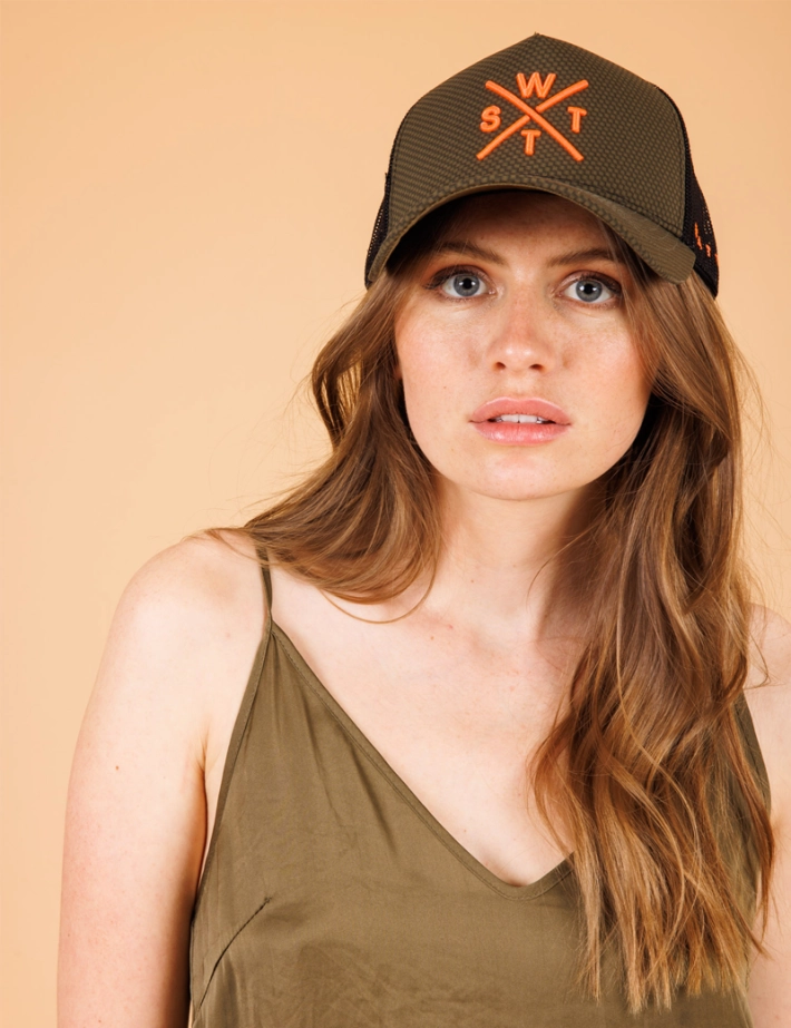 WATTS Casquette Trucker Tribe Kaki Unisexe - 2